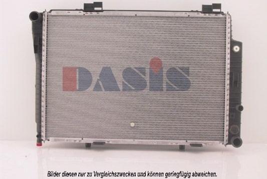 AKS Dasis 120780N - Radiateur, refroidissement du moteur cwaw.fr