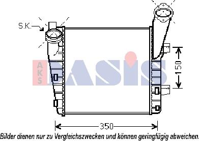 AKS Dasis 177003N - Intercooler, échangeur cwaw.fr