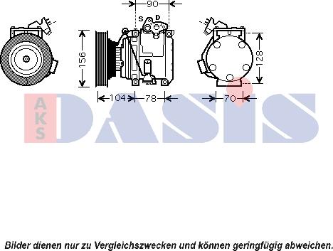 AKS Dasis 850447N - Compresseur, climatisation cwaw.fr