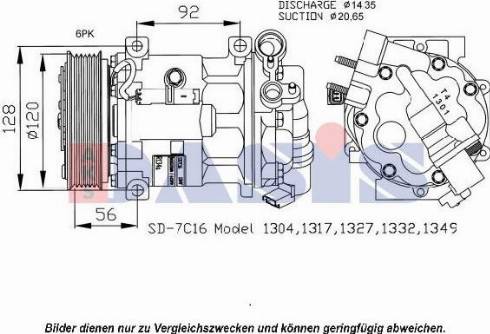 AKS Dasis 850477N - Compresseur, climatisation cwaw.fr