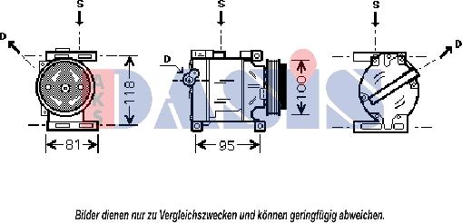 AKS Dasis 850573N - Compresseur, climatisation cwaw.fr