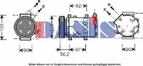 AKS Dasis 850686N - Compresseur, climatisation cwaw.fr