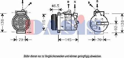 AKS Dasis 850687T - Compresseur, climatisation cwaw.fr