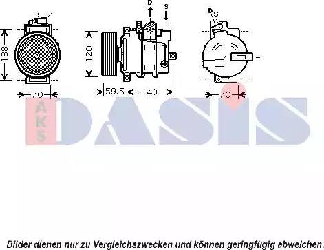 AKS Dasis 850068N - Compresseur, climatisation cwaw.fr