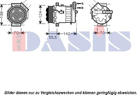 AKS Dasis 850387N - Compresseur, climatisation cwaw.fr