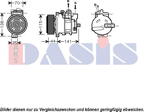 AKS Dasis 850379N - Compresseur, climatisation cwaw.fr