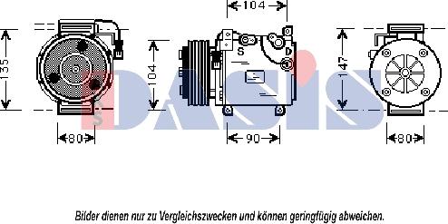 AKS Dasis 850799N - Compresseur, climatisation cwaw.fr