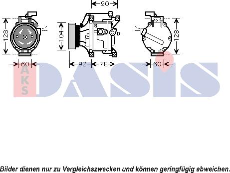 AKS Dasis 850748N - Compresseur, climatisation cwaw.fr