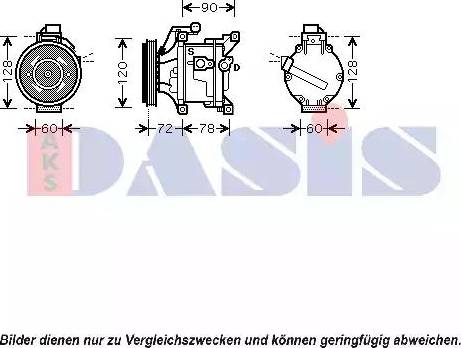 AKS Dasis 850743N - Compresseur, climatisation cwaw.fr