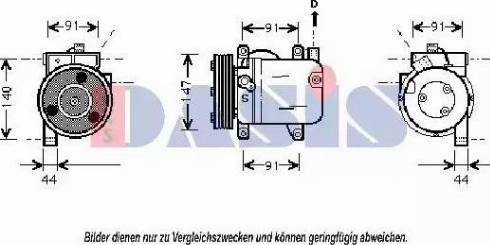 AKS Dasis 850787N - Compresseur, climatisation cwaw.fr