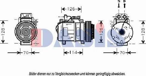 AKS Dasis 850720N - Compresseur, climatisation cwaw.fr