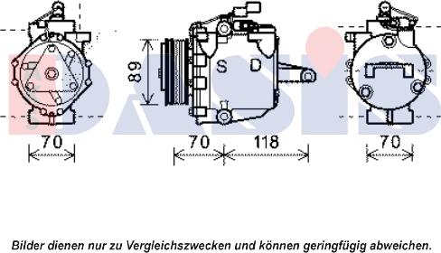 AKS Dasis 851965N - Compresseur, climatisation cwaw.fr