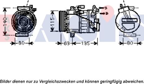 AKS Dasis 851922N - Compresseur, climatisation cwaw.fr