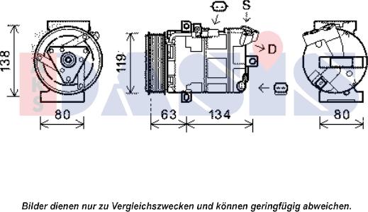 AKS Dasis 851978N - Compresseur, climatisation cwaw.fr