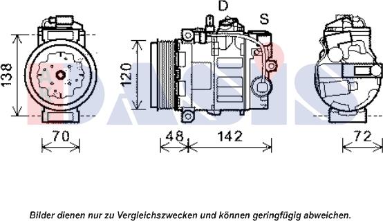 AKS Dasis 851977N - Compresseur, climatisation cwaw.fr