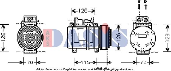 AKS Dasis 851403N - Compresseur, climatisation cwaw.fr