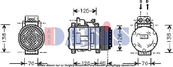 AKS Dasis 851402N - Compresseur, climatisation cwaw.fr