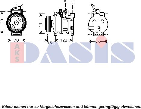 AKS Dasis 851552N - Compresseur, climatisation cwaw.fr