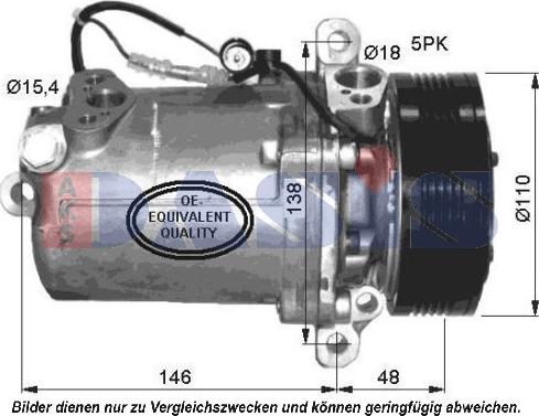 AKS Dasis 851535N - Compresseur, climatisation cwaw.fr