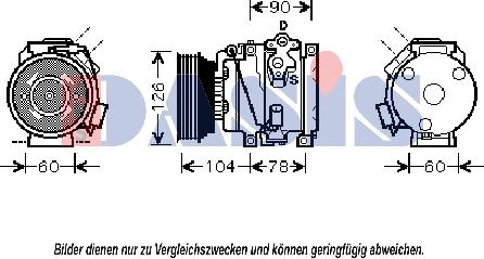 AKS Dasis 851629N - Compresseur, climatisation cwaw.fr