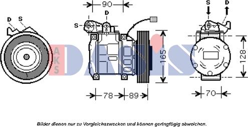 AKS Dasis 851674N - Compresseur, climatisation cwaw.fr