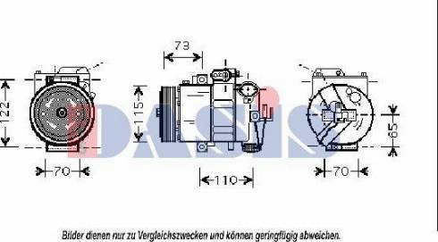 AKS Dasis 851676N - Compresseur, climatisation cwaw.fr