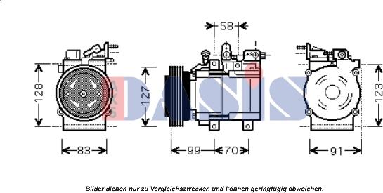 AKS Dasis 851672N - Compresseur, climatisation cwaw.fr