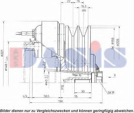 AKS Dasis 851134N - Embrayage magnétique, pour compresseurs de climatisation cwaw.fr