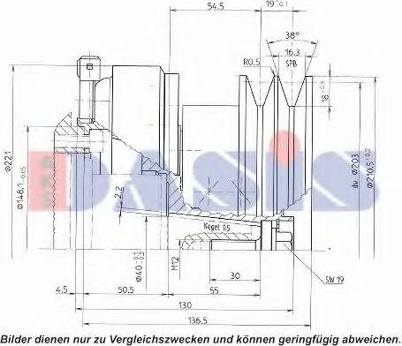 AKS Dasis 851172N - Embrayage magnétique, pour compresseurs de climatisation cwaw.fr