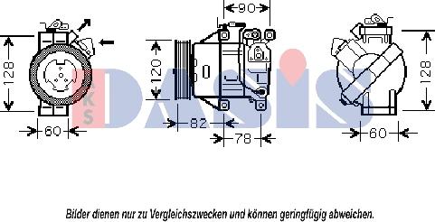 AKS Dasis 851891N - Compresseur, climatisation cwaw.fr