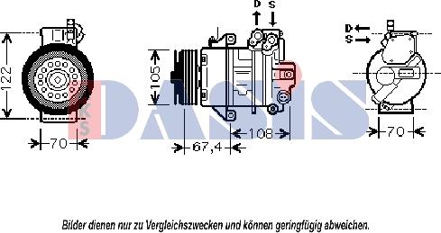 AKS Dasis 851846N - Compresseur, climatisation cwaw.fr