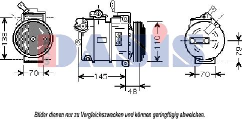 AKS Dasis 851858N - Compresseur, climatisation cwaw.fr