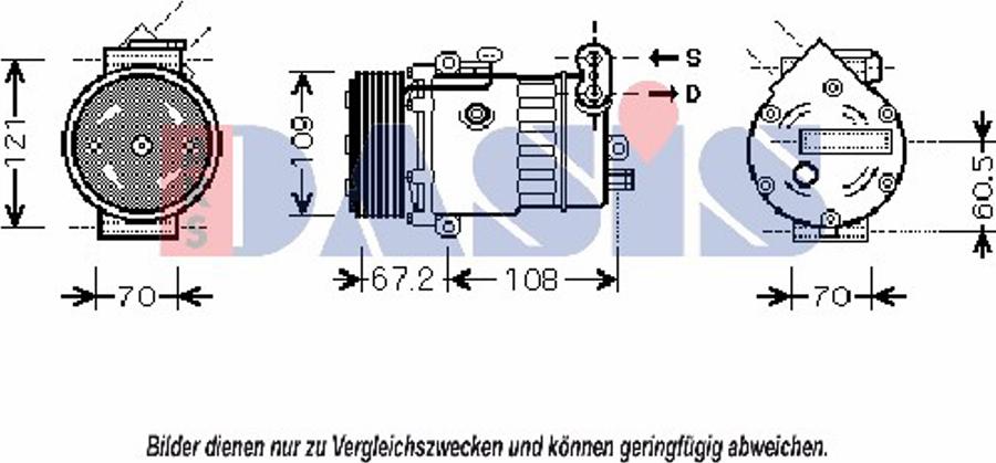 AKS Dasis 851864N - Compresseur, climatisation cwaw.fr