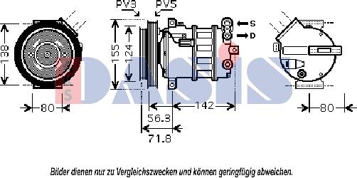 AKS Dasis 851800N - Compresseur, climatisation cwaw.fr