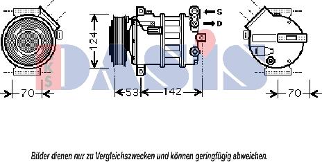 AKS Dasis 851885N - Compresseur, climatisation cwaw.fr