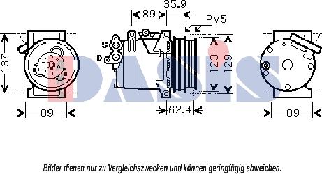 AKS Dasis 851829N - Compresseur, climatisation cwaw.fr