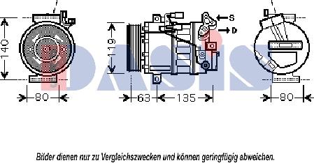 AKS Dasis 851878N - Compresseur, climatisation cwaw.fr