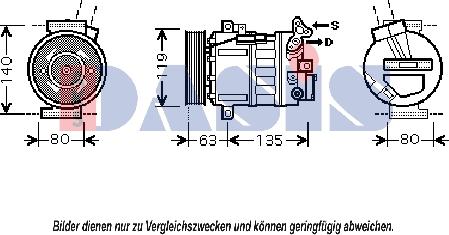 AKS Dasis 851877N - Compresseur, climatisation cwaw.fr