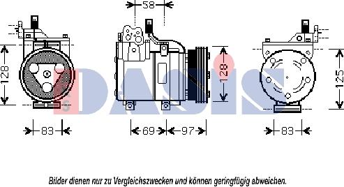 AKS Dasis 851391N - Compresseur, climatisation cwaw.fr