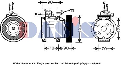 AKS Dasis 851389N - Compresseur, climatisation cwaw.fr