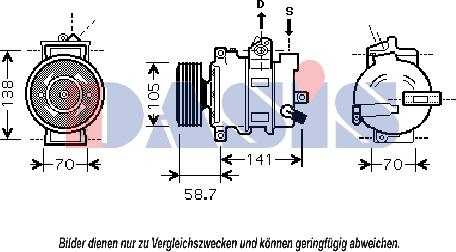 AKS Dasis 851796N - Compresseur, climatisation cwaw.fr