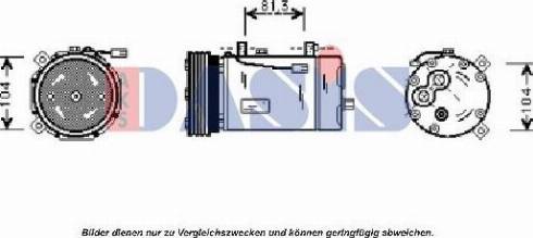 AKS Dasis 853670N - Compresseur, climatisation cwaw.fr