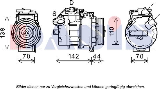 AKS Dasis 852551N - Compresseur, climatisation cwaw.fr