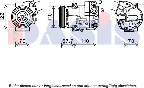 AKS Dasis 852691N - Compresseur, climatisation cwaw.fr