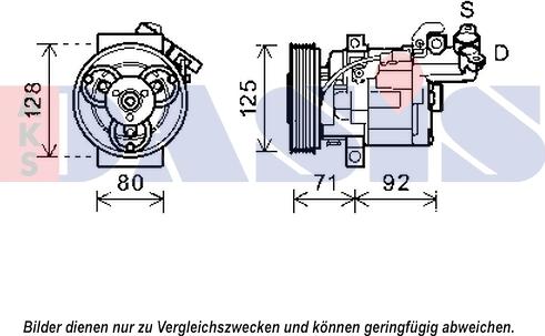 AKS Dasis 852614N - Compresseur, climatisation cwaw.fr