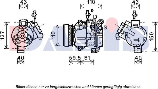 AKS Dasis 852616N - Compresseur, climatisation cwaw.fr