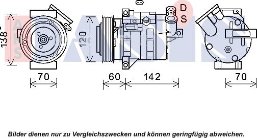 AKS Dasis 852804N - Compresseur, climatisation cwaw.fr