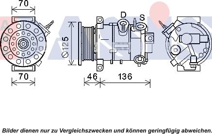 AKS Dasis 852811N - Compresseur, climatisation cwaw.fr