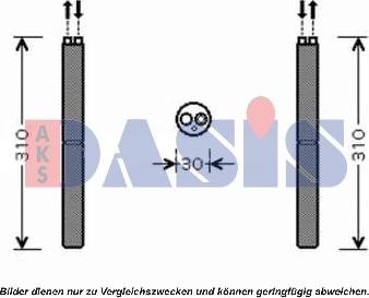 AKS Dasis 800402N - Filtre déshydratant, climatisation cwaw.fr