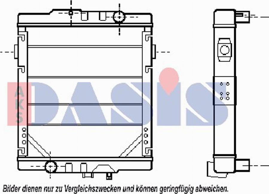 AKS Dasis 390090T - Radiateur, refroidissement du moteur cwaw.fr